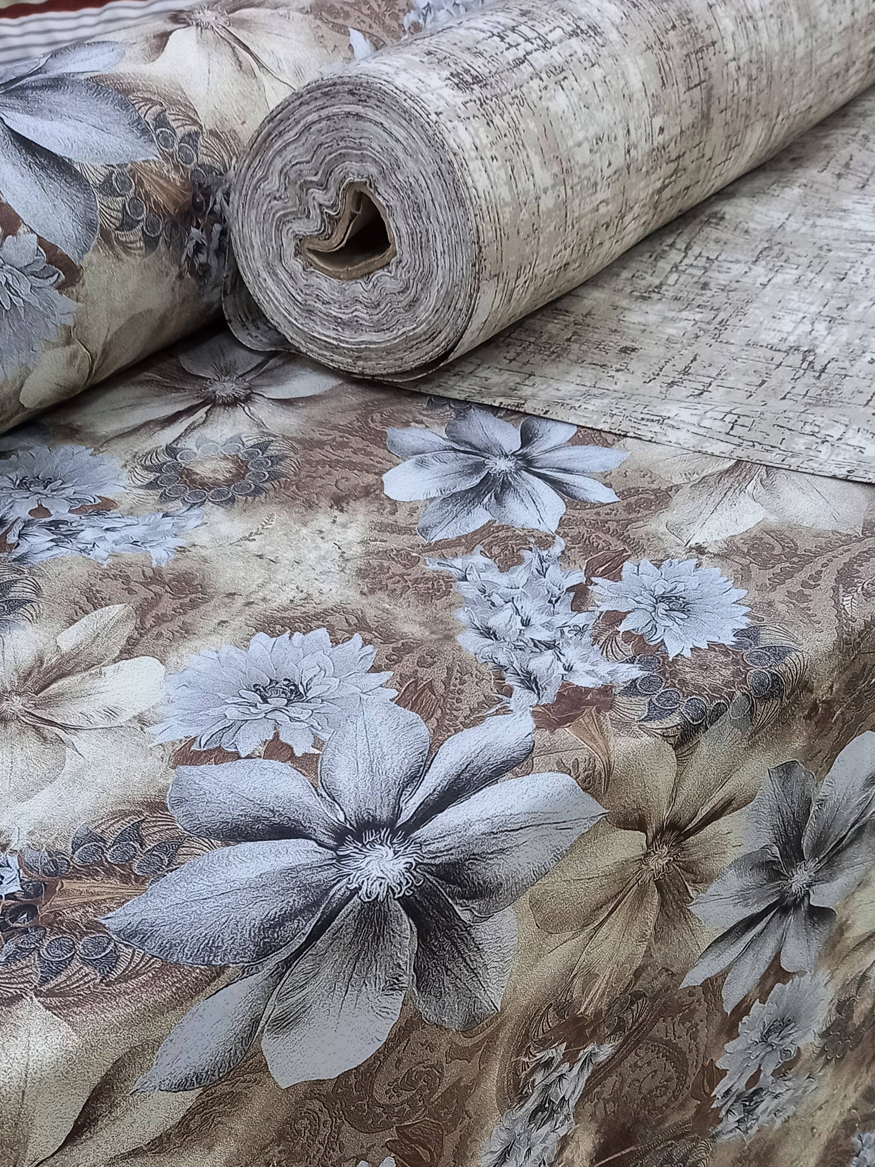 پارچه ملحفه عرض 250 جنس کتان طرح پگاه