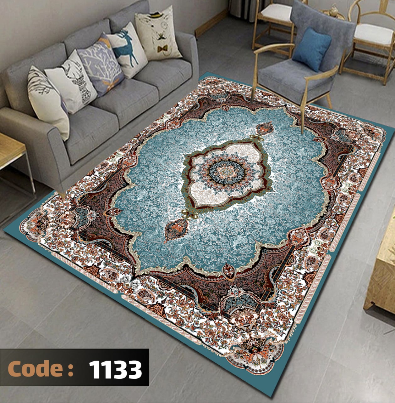 روفرشی کشدار جنس مخمل ابریشم سایز 4متری ، 6متری ، 9متری، 12متری کد 1133