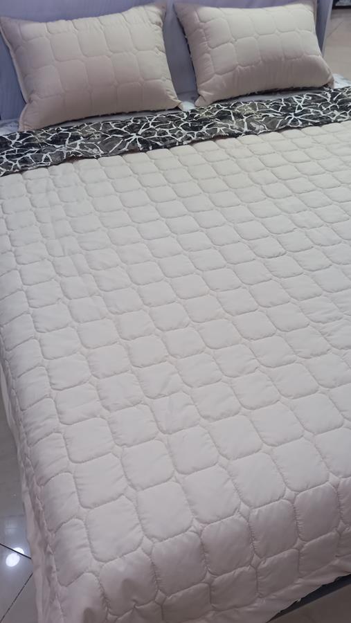 روتختی بهاره دونفره ۳ تکه طرح استون کرم